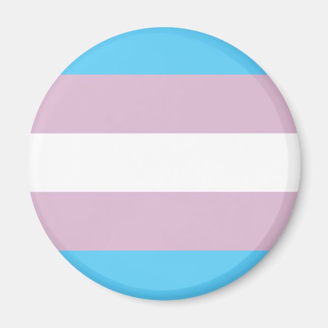 Transgender Flagga Magnets Magnet (Framsidan)