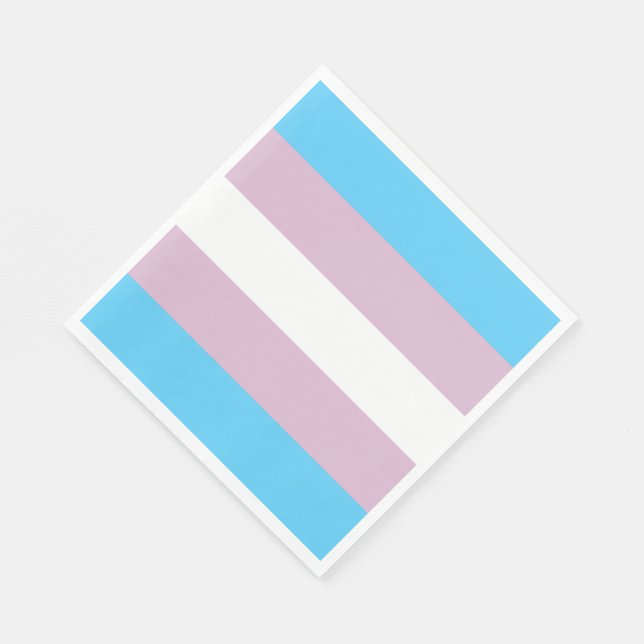 Transgender Flagga Papper Napkins (50 Pk) Pappersservett (Hörn)