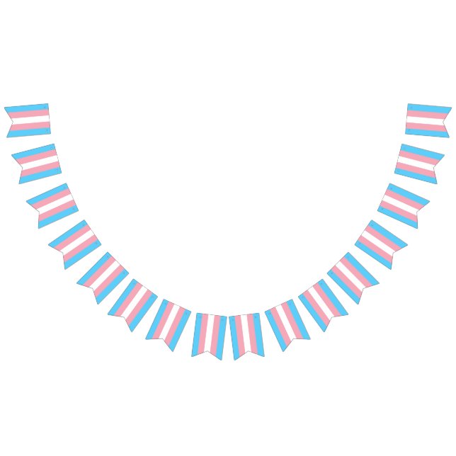 Transgender Flagga Party Signs Banners Garland (Alla)