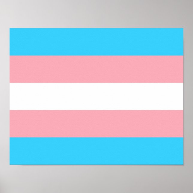 Transgender Flagga Print, Value Poster Pappert (pr (Framsidan)
