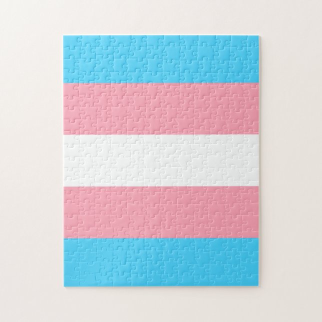 Transgender Flagga Pussel (Vertikal)