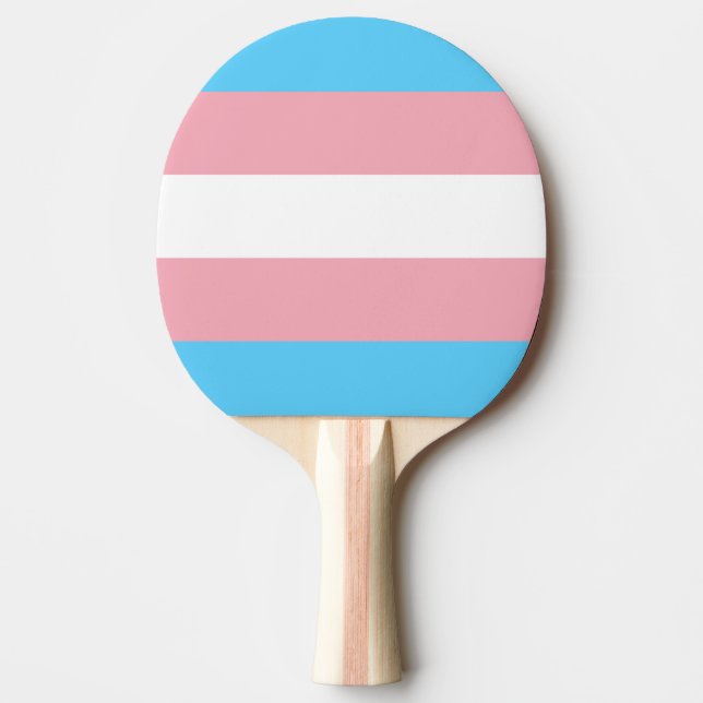 Transgender flagga trans lgbt lgbtq gay lesbisk ho pingisracket (Framsidan)