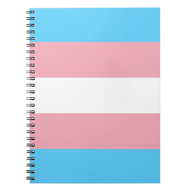 Transgender flagga trans-pride HBT-symbol homo hom Anteckningsbok (Framsidan)