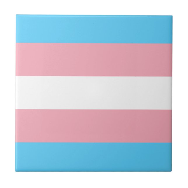 Transgender flagga trans-pride HBT-symbol homo hom Kakelplatta (Framsidan)