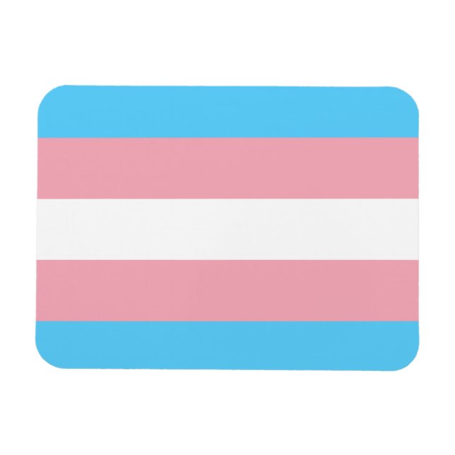 Transgender flagga trans-pride HBT-symbol homo hom Magnet (Horisontell)
