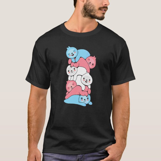 Transgender Flagga Trans Pride Lgbtq Sloth T Shirt (Framsida)