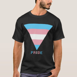 Transgender Flagga Triangle Pride Säker Zon & Ord T Shirt