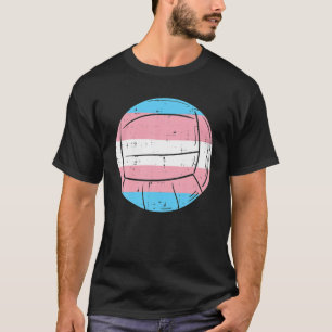 Transgender Flagga Volleyboll Trans Pride T Shirt