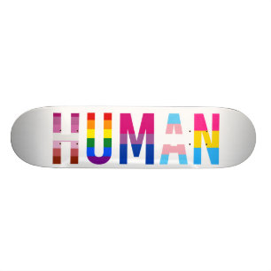 Transgender för HUMAN HBT-T-månadstrafik i Gay pri Mini Skateboard Bräda 18,5 Cm