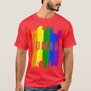 Transgender för HUMAN HBT-T-månadstrafik i Gay pri T Shirt