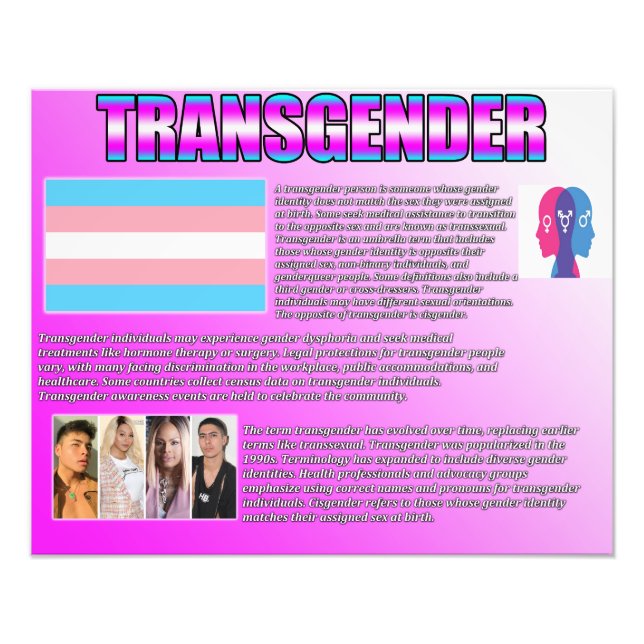 Transgender Fototryck (Framsidan)