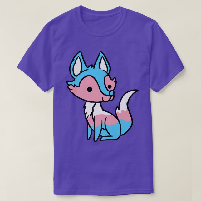 Transgender Fox Trans Pride Premium T-Shirt (Design framsida)