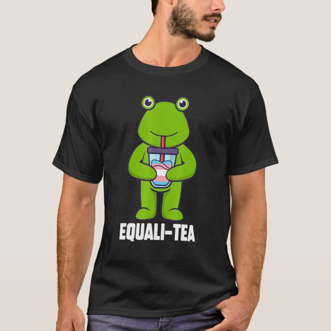 Transgender Frog Equali Tea Transgender Frog Equal T Shirt (Framsida)