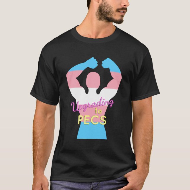 Transgender Ftm Top Surgery Lgbtq Pride Upgrade T Shirt (Framsida)