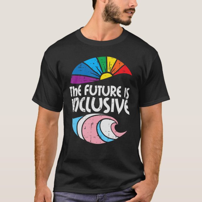 Transgender Future Inclusive Trans Pride LGBT Mana T Shirt (Framsida)