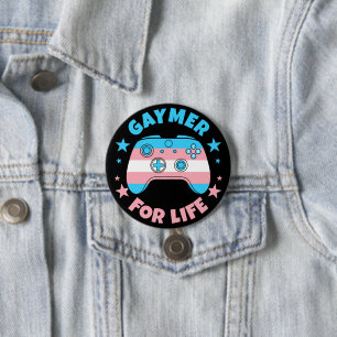 Transgender Gaymer for Life Controller Gamer Knapp