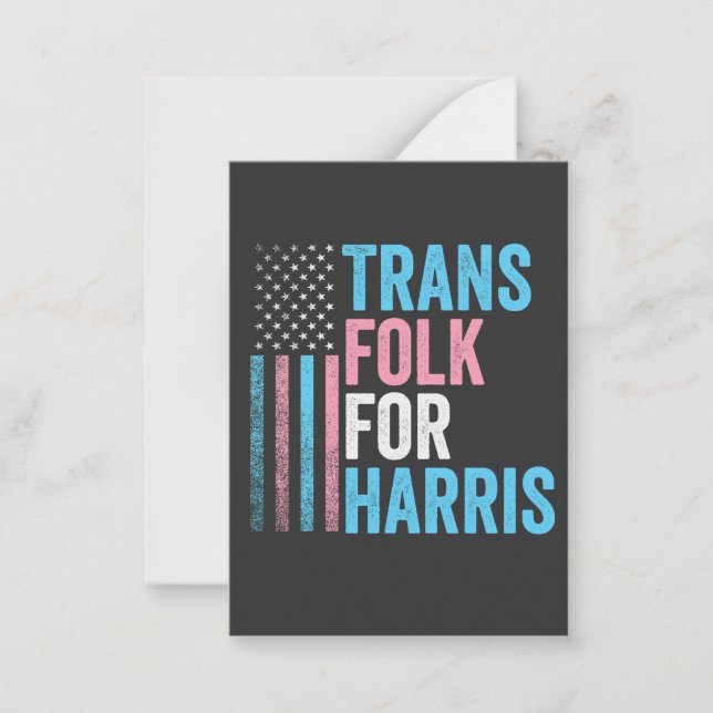 Transgender-HBT-teknik (Trans Folk for Harris Vale Anteckningskort (Framsida)