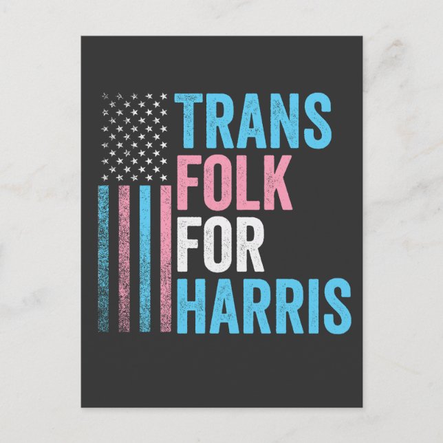 Transgender-HBT-teknik (Trans Folk for Harris Vale Vykort (Framsida)