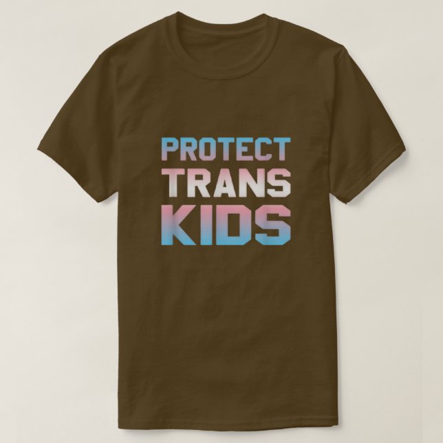 Transgender Höger Pride Protect Trans Kids 5968 T Shirt (Design framsida)