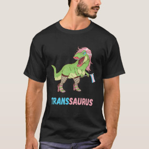 Transgender Högklackars Rex Dino Trans Pride Lgbt  T Shirt