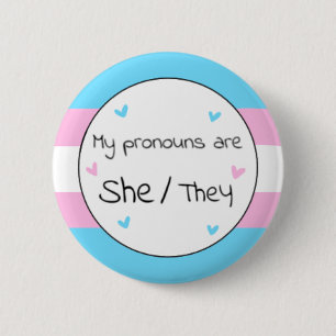 Transgender Hon/De Pronoun Pin Knapp