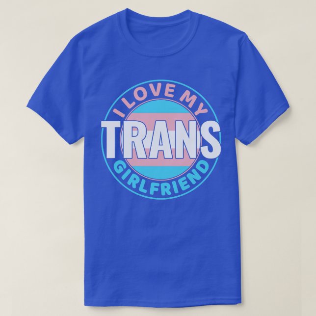 Transgender I Kärlek min Trans Girlkompis LGBT T Shirt (Design framsida)