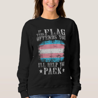 Transgender If This Flag Offends You Trans Rainbow T Shirt