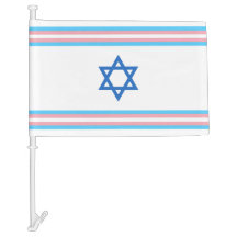 Transgender Israel Pride Flagga Liten