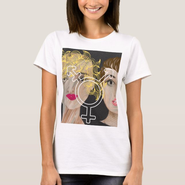 Transgender Kärlek T Shirt (Framsida)