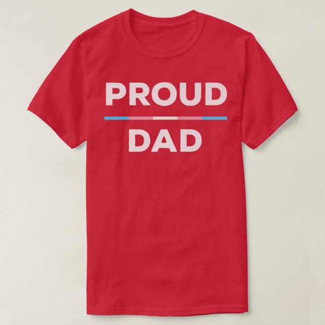 Transgender och HBT TQ for Proud Trans Pappa  T Shirt (Design framsida)