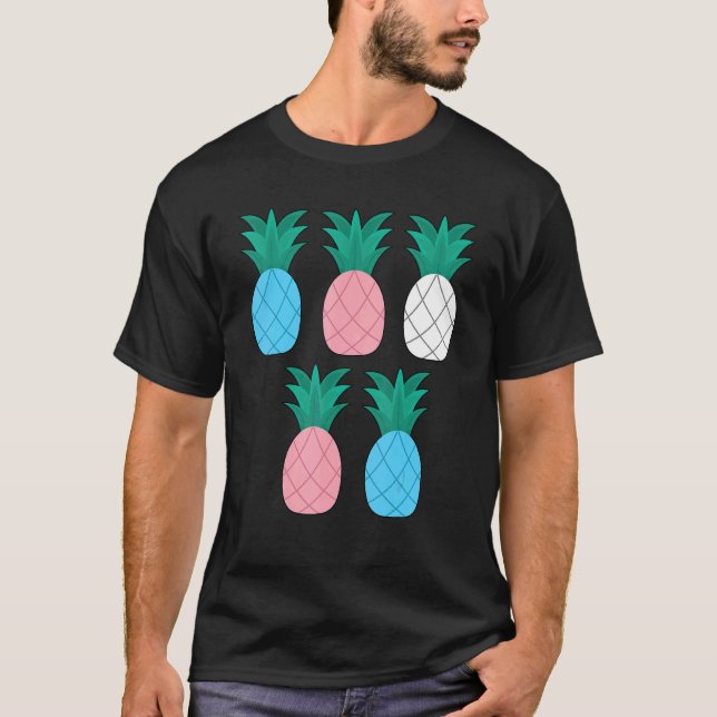 Transgender Pineapples Transgender T Shirt (Framsida)