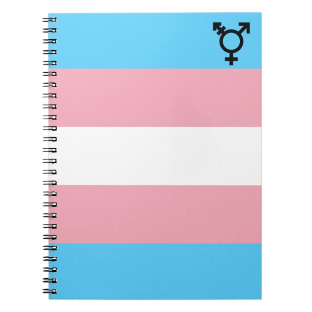 Transgender Pride-anteckningsbok Anteckningsbok (Framsidan)