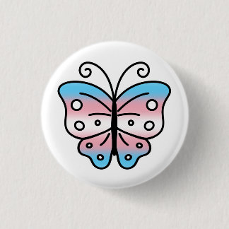 Transgender Pride Butterfly Pin Badge Knapp