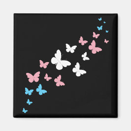 Transgender Pride Butterfly Trail Magnet