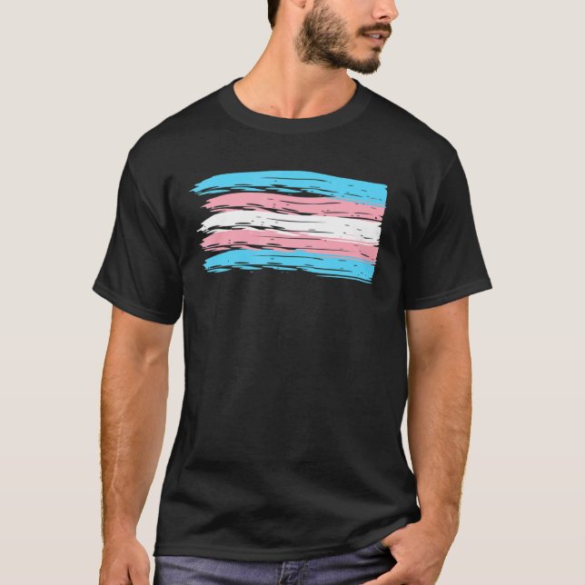 Transgender Pride CSV-Flagga T Shirt (Framsida)