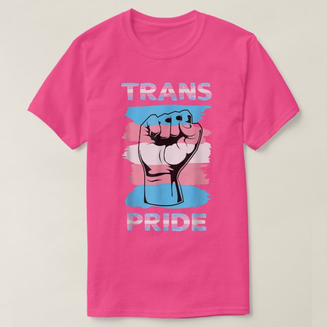 Transgender Pride Flag Trans Pride  T Shirt (Design framsida)
