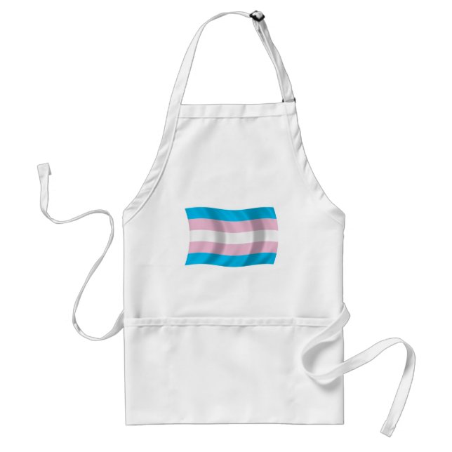 Transgender Pride Flagga Apron Förkläde (Framsidan)