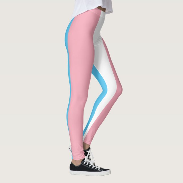 Transgender Pride Flagga - HBT Rainbow Leggings (Höger)