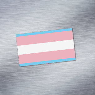 Transgender Pride Flagga - HBT Rainbow Magnetiska Visitkort