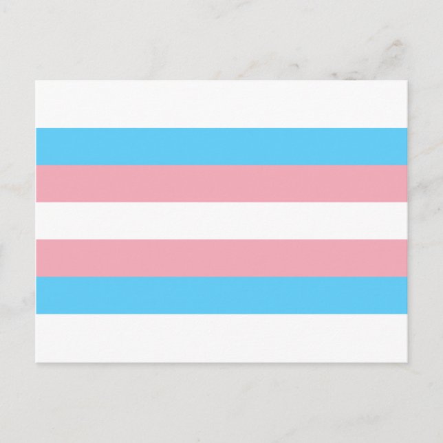 Transgender Pride Flagga - HBT Rainbow Vykort (Framsida)
