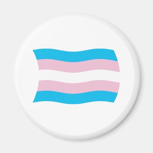 Transgender Pride Flagga Magnet (Framsidan)