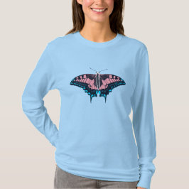 Transgender Pride Flagga Swallowtail Butterfly T Shirt