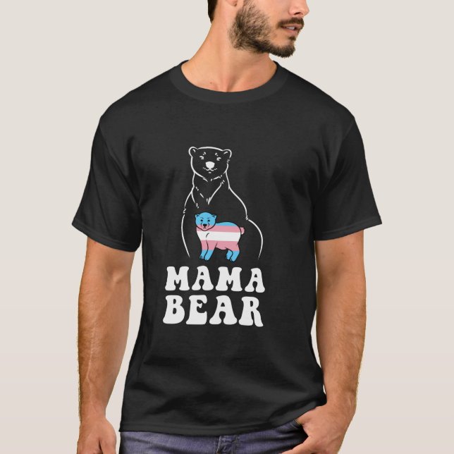 Transgender Pride Flagga Trans HGBTQ Mamma Mamma B T Shirt (Framsida)