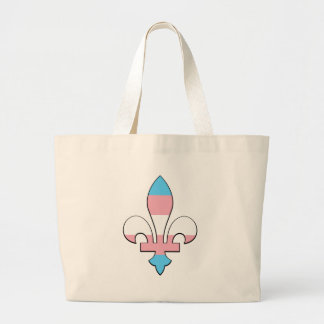 Transgender pride fleur-de-lis  jumbo tygkasse