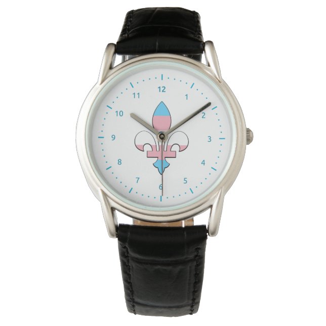 Transgender pride fleur-de-lis Watch Armbandsur (Framsida)