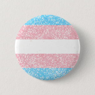 Transgender Pride Glitter Knapp