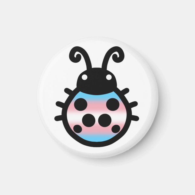 Transgender Pride Ladybug Magnet (Framsidan)