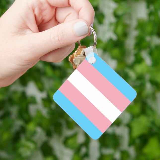 Transgender Pride Magnet Nyckelring (Hand)