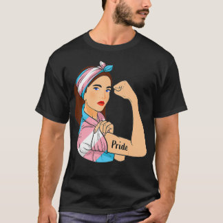 Transgender-Pride Onedbrytbart HGBT Trans Flagga T Shirt