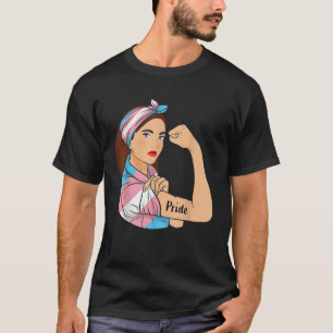 Transgender-Pride Onedbrytbart HGBT Trans Flagga T Shirt